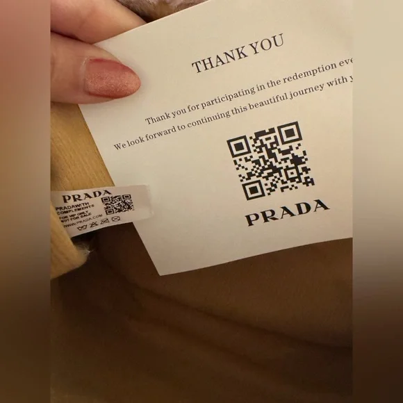 Authentic Prada Blush Faux Fur Tote - Picture 2 of 2